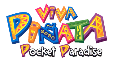 Viva Pinata Pocket Paradise title screen for Nintendo DS